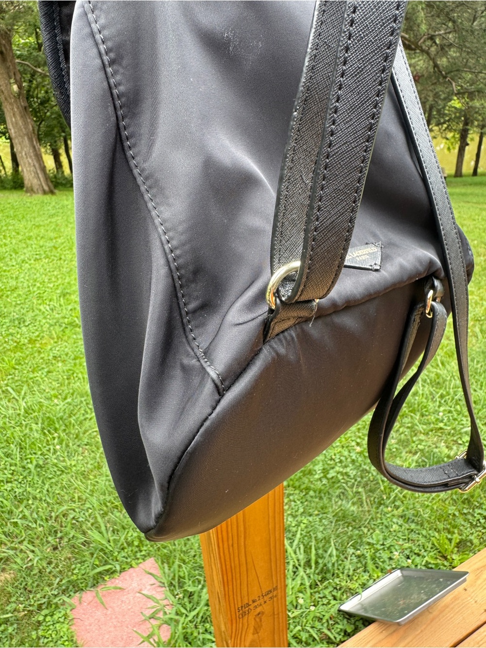Karl Lagerfeld Nylon Backpack Pom Pom - Picture 8 of 11